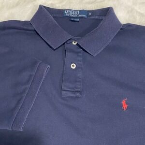 Polo by‎ Ralph Lauren Mens Polo Shirt Medium Blue Classic Fit Pony Logo
